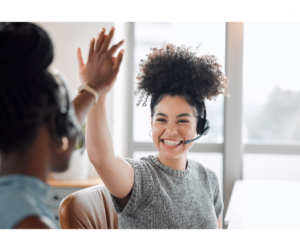 Workers in IPP BPO office